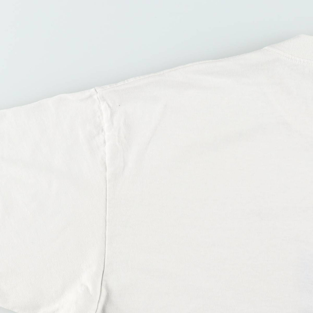90'S Hanes HEAVYWEIGHT 50 cotton white type Vintage Second Hand