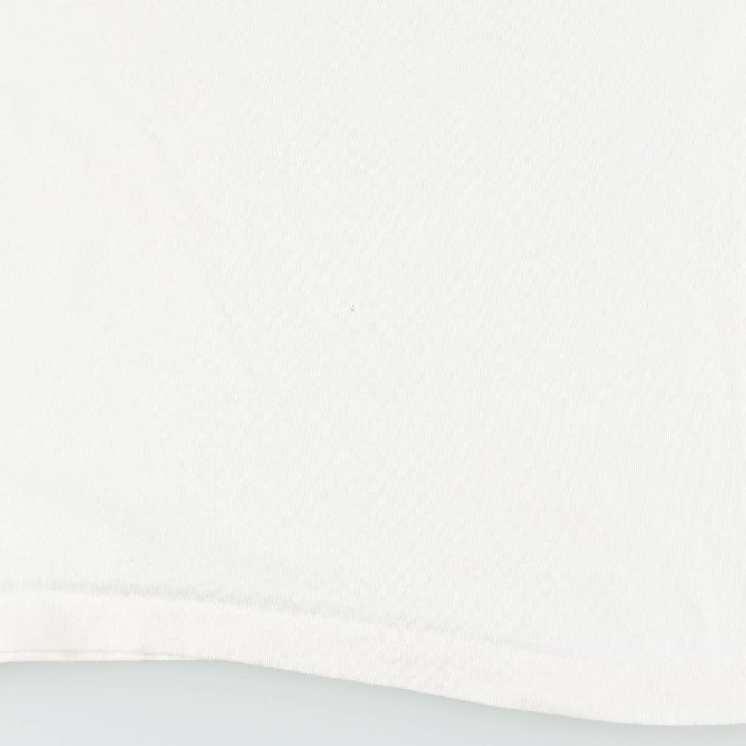 90'S Anvil Printed T-shirt, Made in USA, Men's L size, Vintage cotton white type Vintage Second Hand
