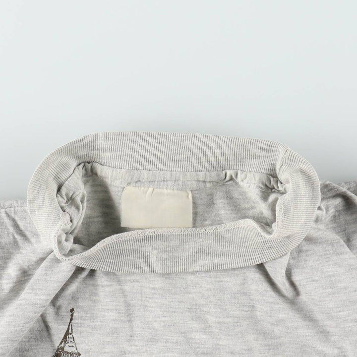 Printed T-shirt, men's size XL unclear gray type Vintage Second Hand