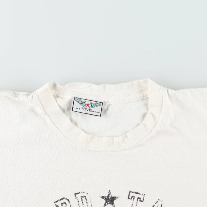 ~90'S Hard Tail Print T-Shirt, Made in USA, Men's Size M (Equivalent), Vintage cotton white type Vintage Second Hand