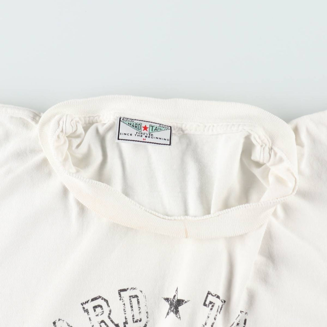 ~90'S Hard Tail Print T-Shirt, Made in USA, Men's Size M (Equivalent), Vintage cotton white type Vintage Second Hand