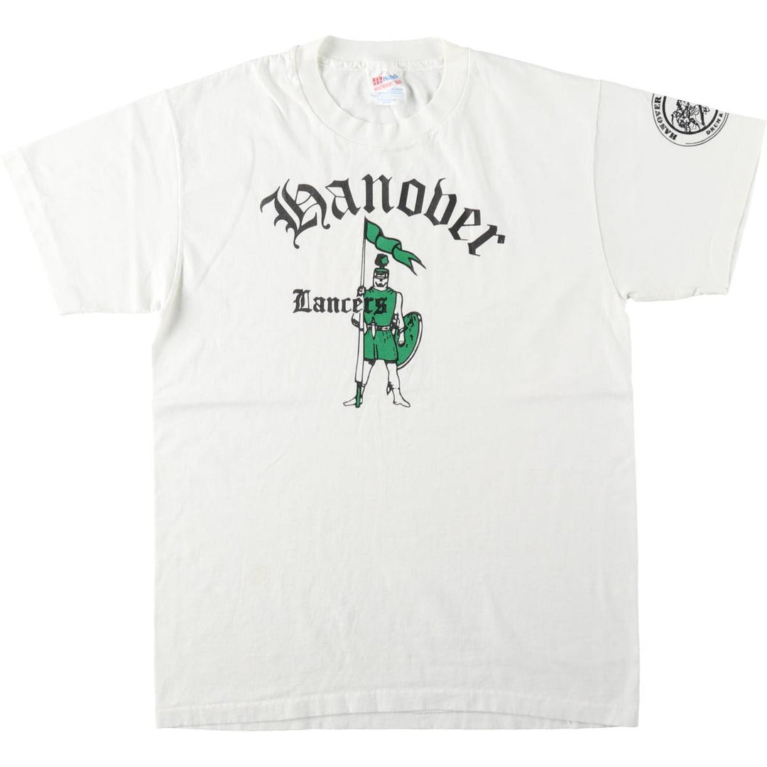 90'S Hanes HEAVYWEIGHT 50 cotton white type Vintage Second Hand