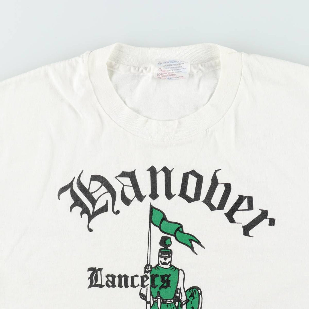 90'S Hanes HEAVYWEIGHT 50 cotton white type Vintage Second Hand