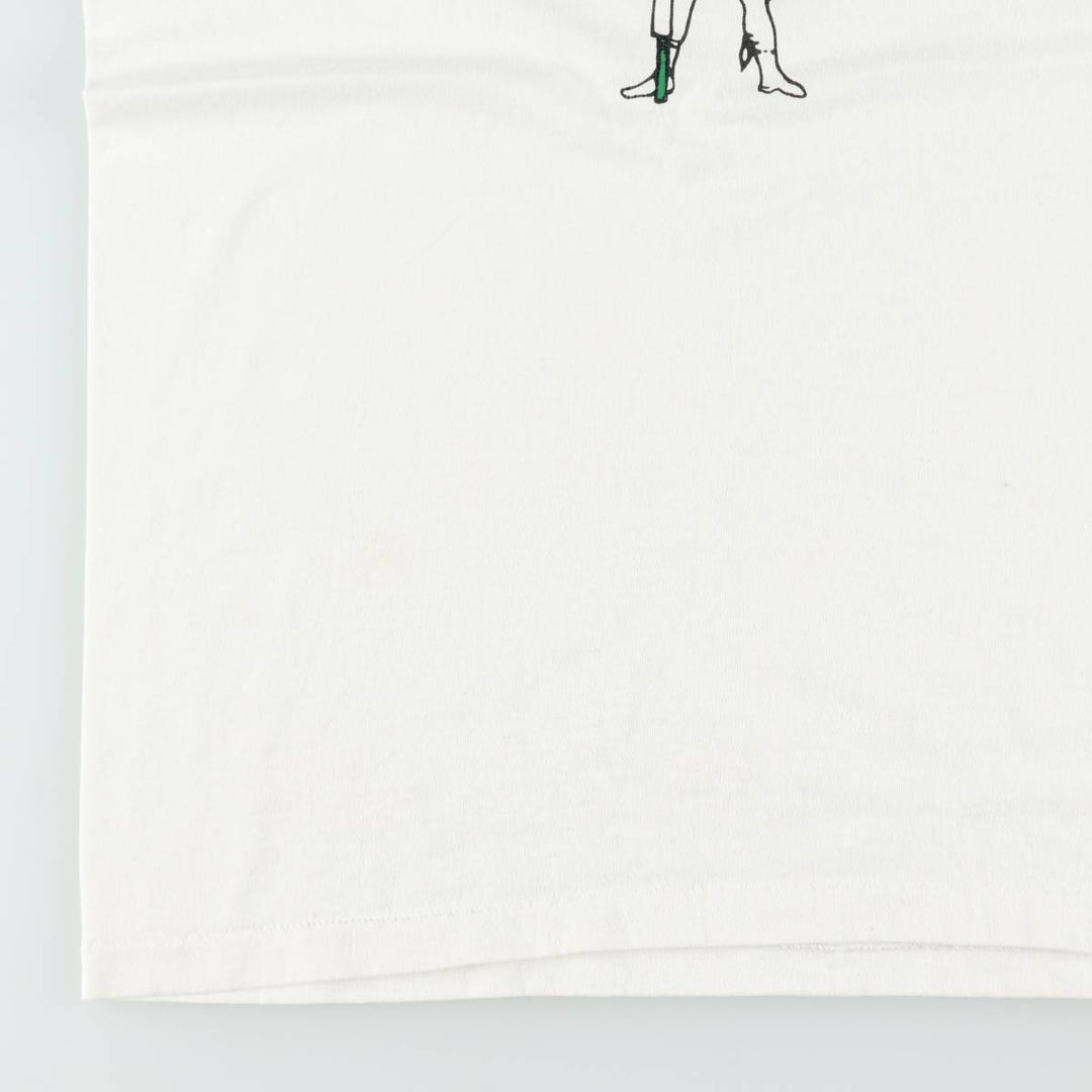 90'S Hanes HEAVYWEIGHT 50 cotton white type Vintage Second Hand