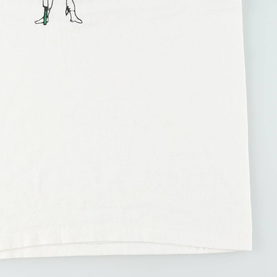 90'S Hanes HEAVYWEIGHT 50 cotton white type Vintage Second Hand