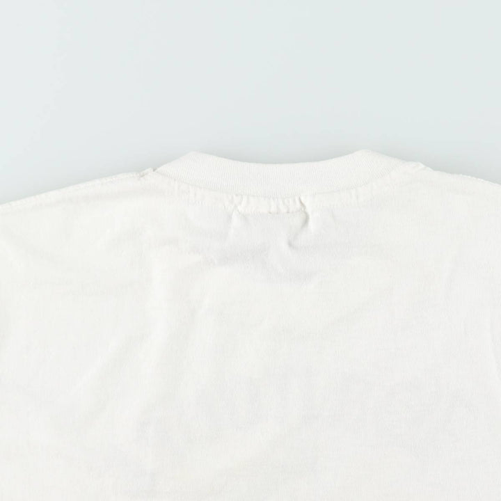 90'S Hanes HEAVYWEIGHT 50 cotton white type Vintage Second Hand