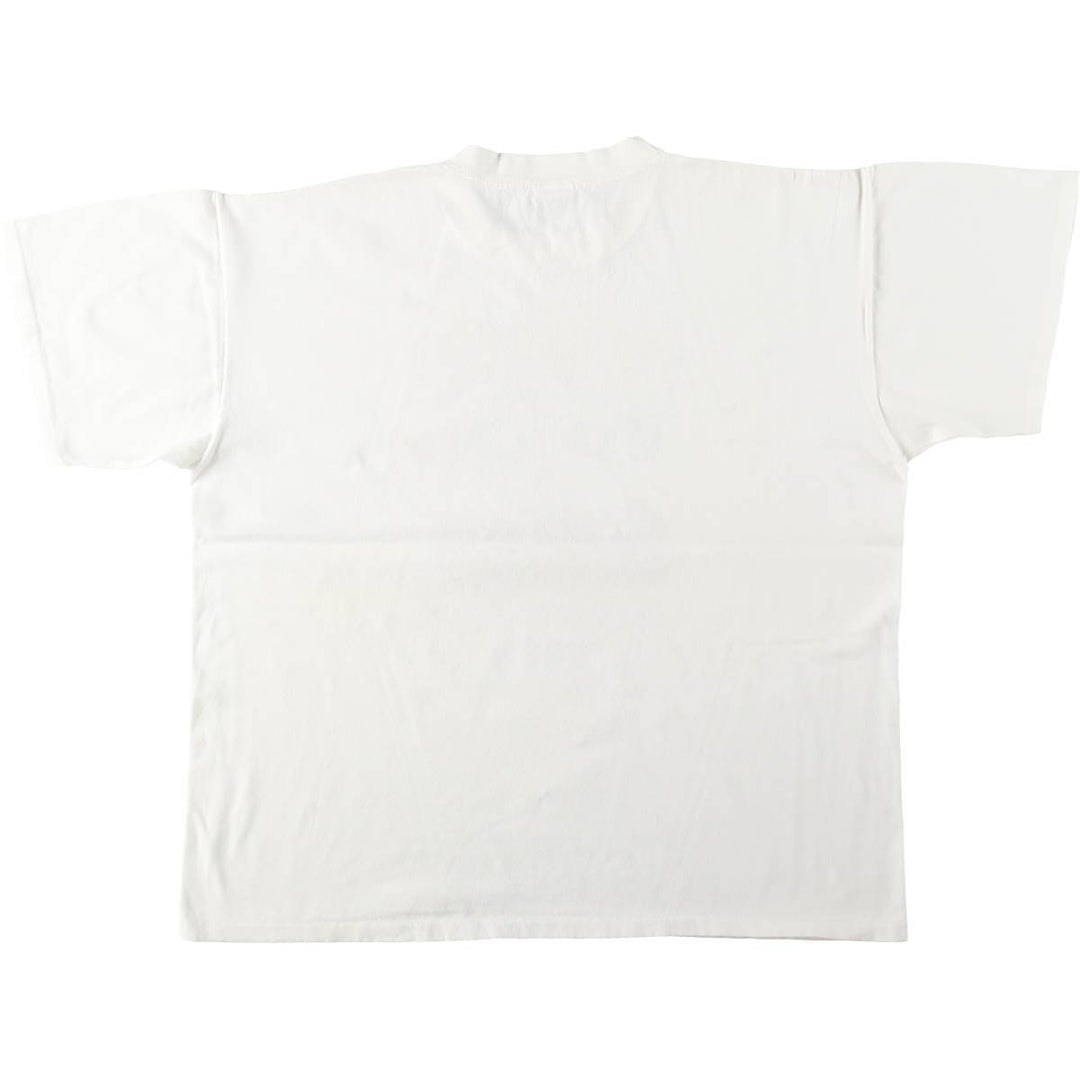 90'S CAMAX Print T-Shirt, Made in USA, Men's XL equivalent, Vintage cotton white type Vintage Second Hand