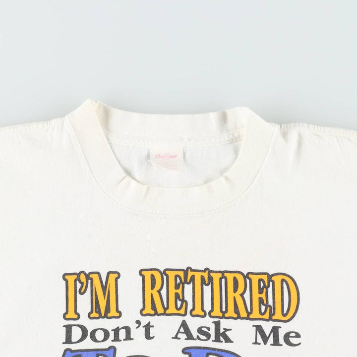 90'S CAMAX Print T-Shirt, Made in USA, Men's XL equivalent, Vintage cotton white type Vintage Second Hand