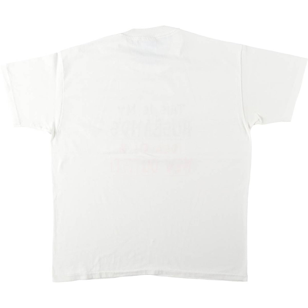 90'S Hanes HEAVYWEIGHT 50 cotton white type Vintage Second Hand