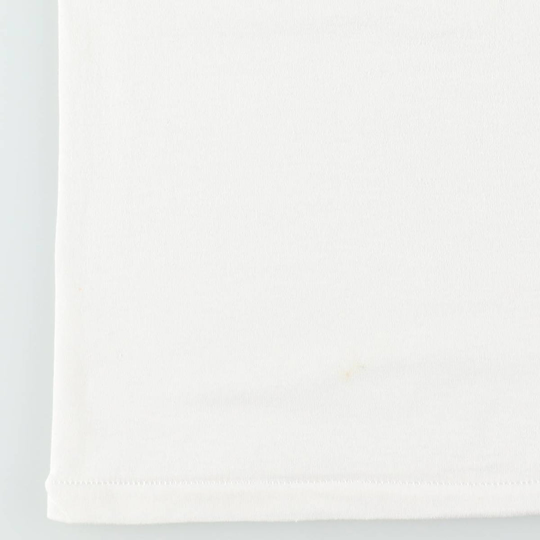 90'S Hanes HEAVYWEIGHT 50 cotton white type Vintage Second Hand