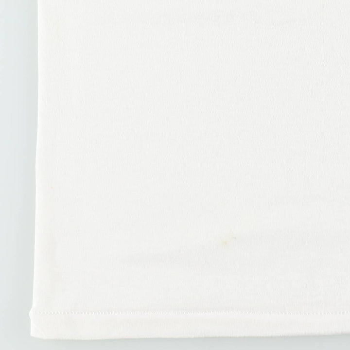 90'S Hanes HEAVYWEIGHT 50 cotton white type Vintage Second Hand