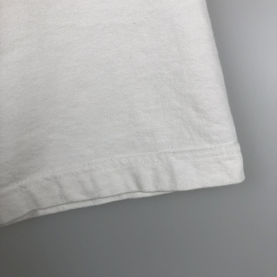Vintage 80s-90'S Jerzees Message Print T-Shirt, Made in USA, Men's Size L cotton white type Vintage Second Hand