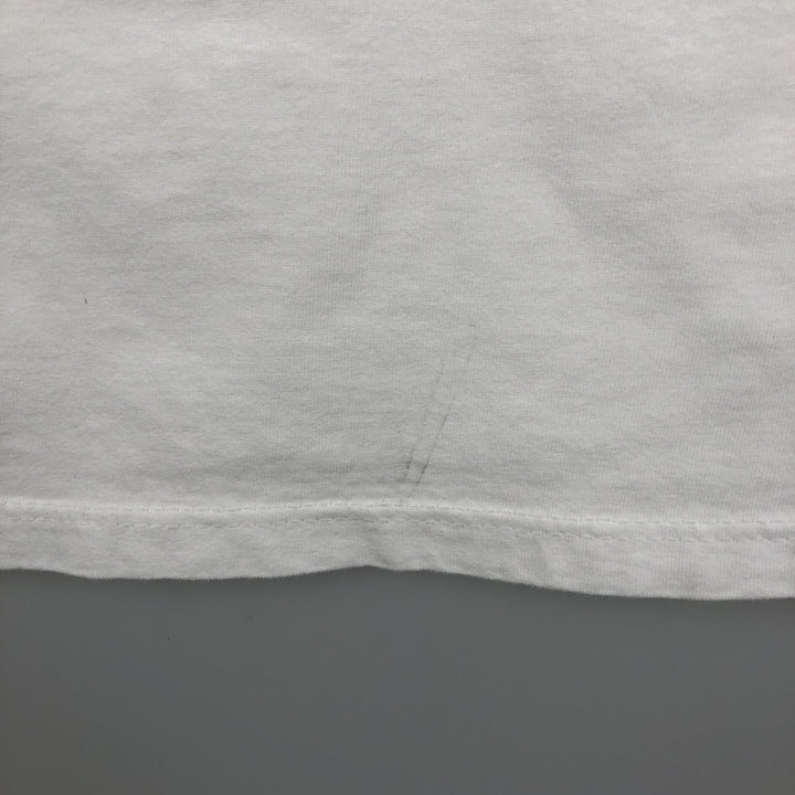 Vintage 80s-90'S Jerzees Message Print T-Shirt, Made in USA, Men's Size L cotton white type Vintage Second Hand