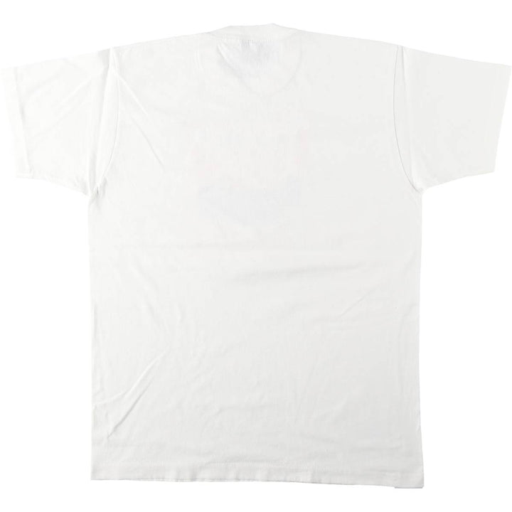 90'S Screen Stars Best Message Print T-Shirt, Made in Ireland, Men's XL (approx.), Vintage cotton white type Vintage Second Hand