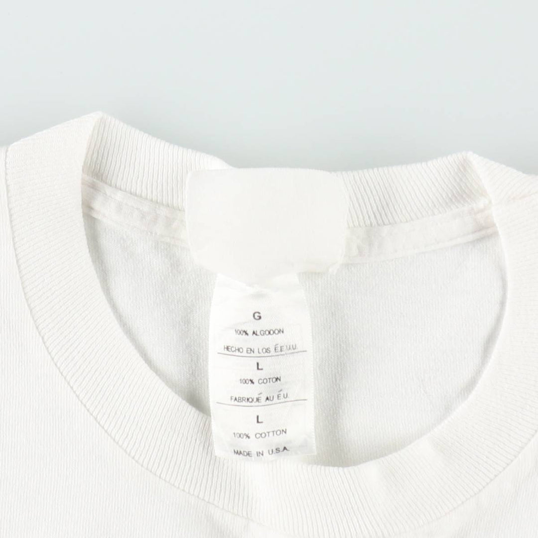 90'S Marjolein Bastin Art T-shirt, Made in USA, Men's Size L (approx.), Vintage cotton white type Vintage Second Hand
