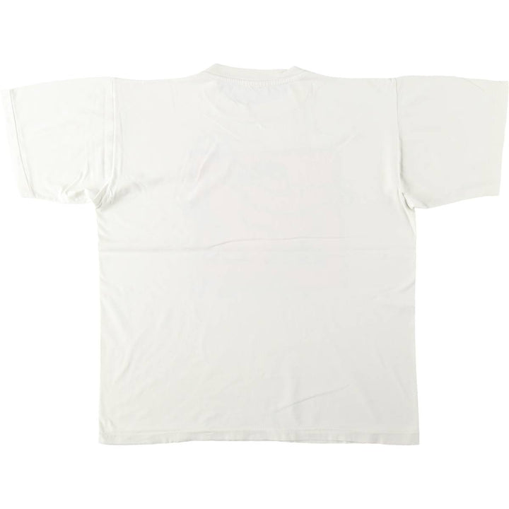 ~90'S Vintage Printed T-shirt, Men's M size unclear white type Vintage Second Hand