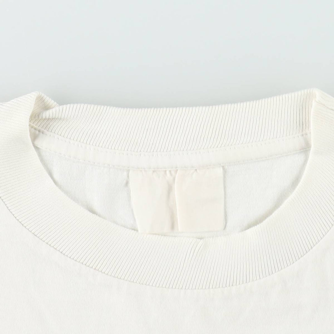 ~90'S Vintage Printed T-shirt, Men's M size unclear white type Vintage Second Hand
