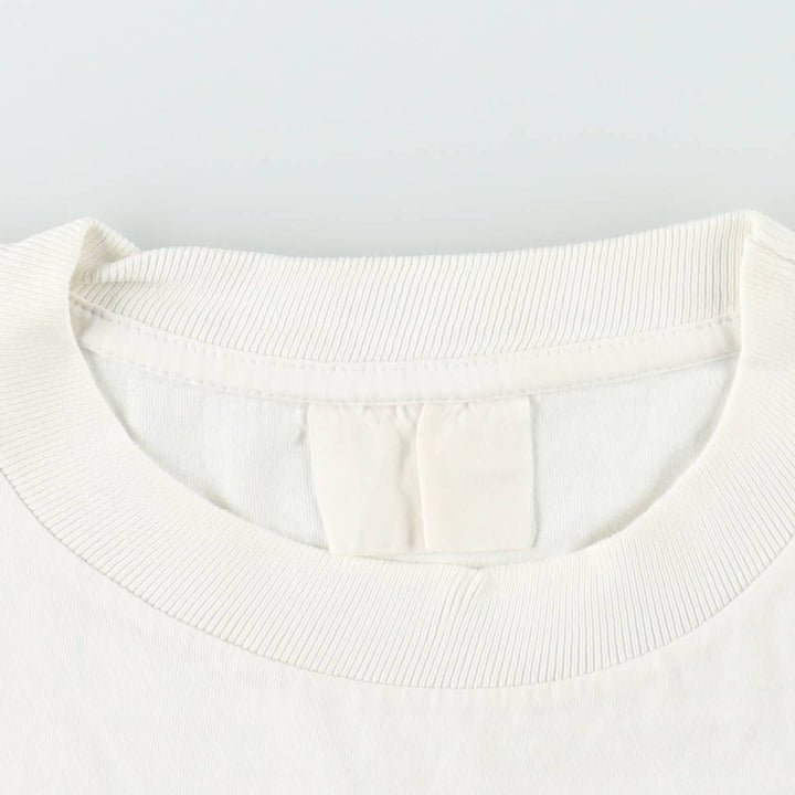 ~90'S Vintage Printed T-shirt, Men's M size unclear white type Vintage Second Hand