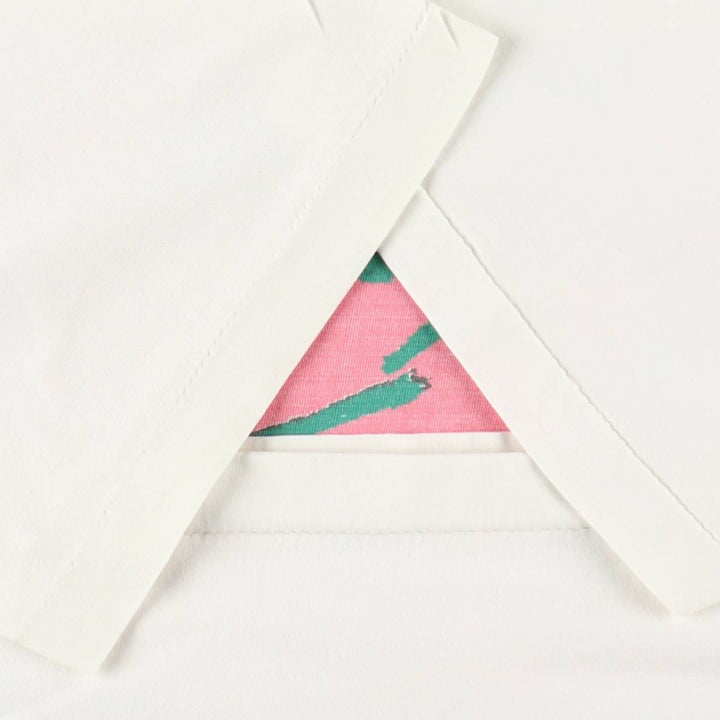 ~90'S Vintage Printed T-shirt, Men's M size unclear white type Vintage Second Hand
