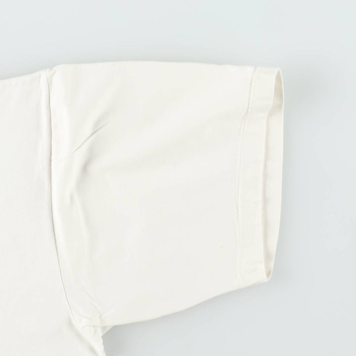 ~90'S Vintage Printed T-shirt, Men's M size unclear white type Vintage Second Hand