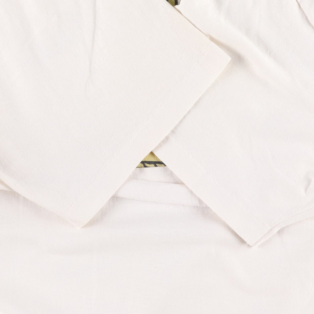 90'S Hanes HEAVYWEIGHT 50 cotton white type Vintage Second Hand