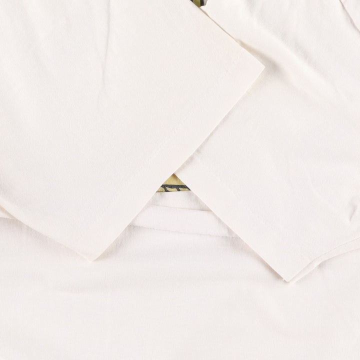 90'S Hanes HEAVYWEIGHT 50 cotton white type Vintage Second Hand