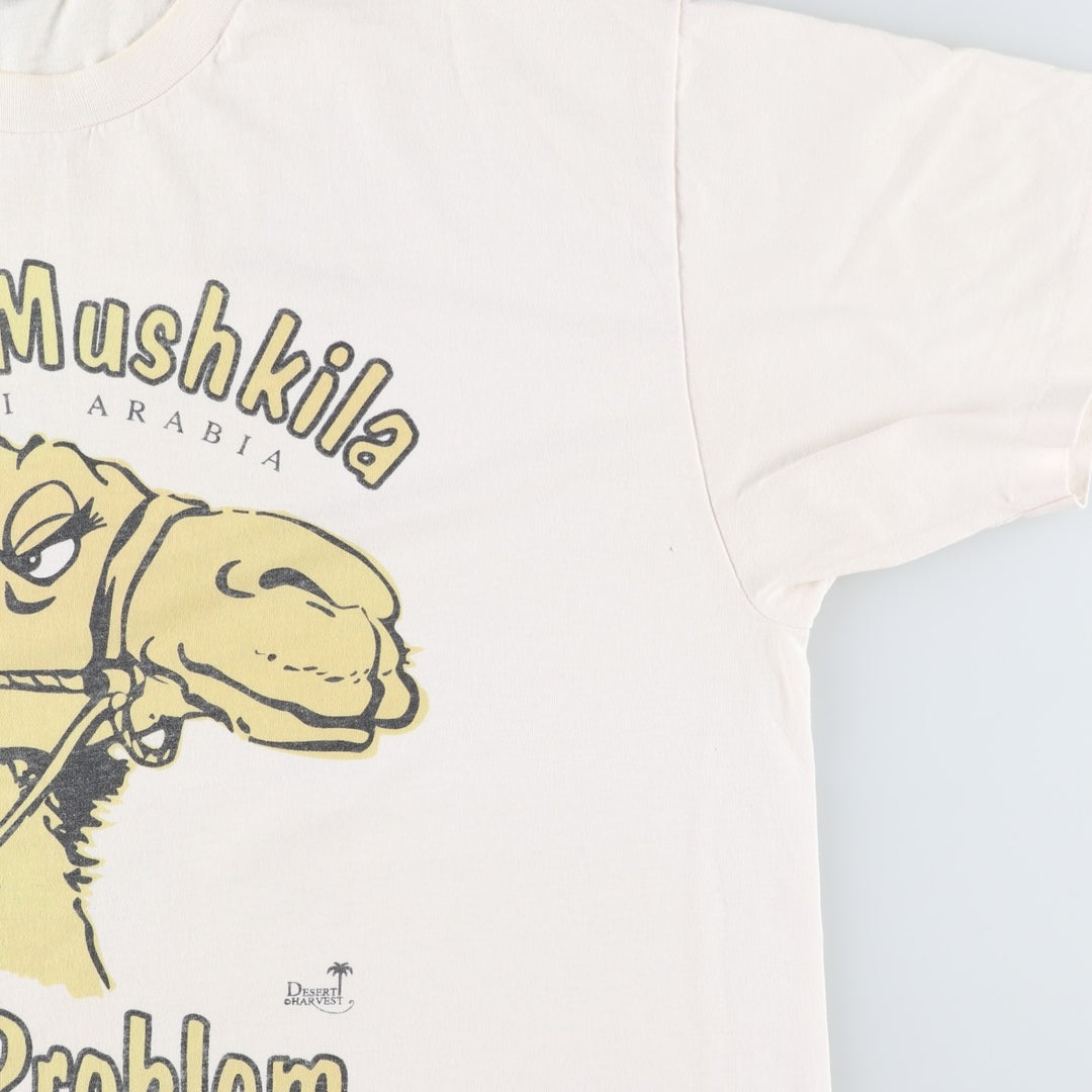 90'S Hanes HEAVYWEIGHT 50 cotton white type Vintage Second Hand
