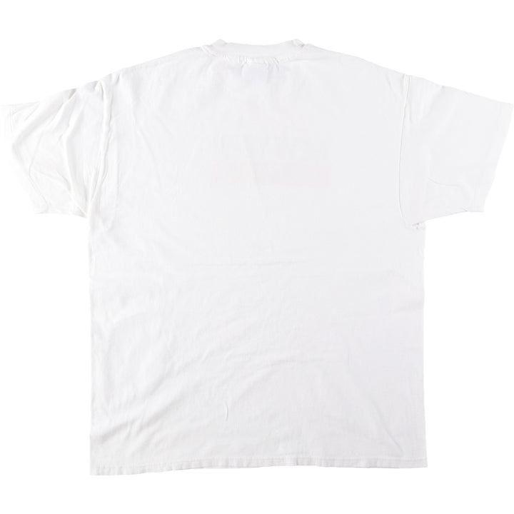90'S Hanes BEEFY-T Printed T-shirt Made in USA Men's XL Vintage cotton white type Vintage Second Hand
