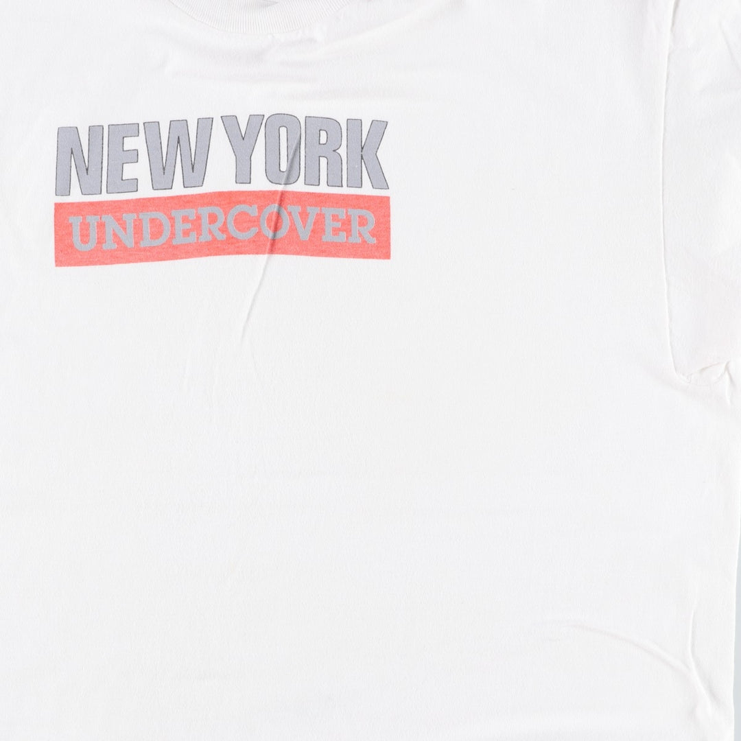 90'S Hanes BEEFY-T Printed T-shirt Made in USA Men's XL Vintage cotton white type Vintage Second Hand