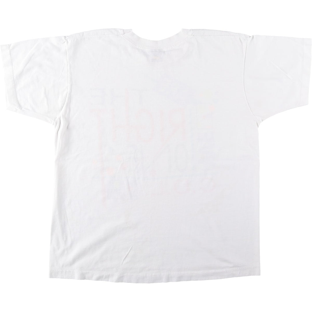 90'S Screen Stars Best Printed T-shirt Made in USA Men's XL Vintage cotton white type Vintage Second Hand