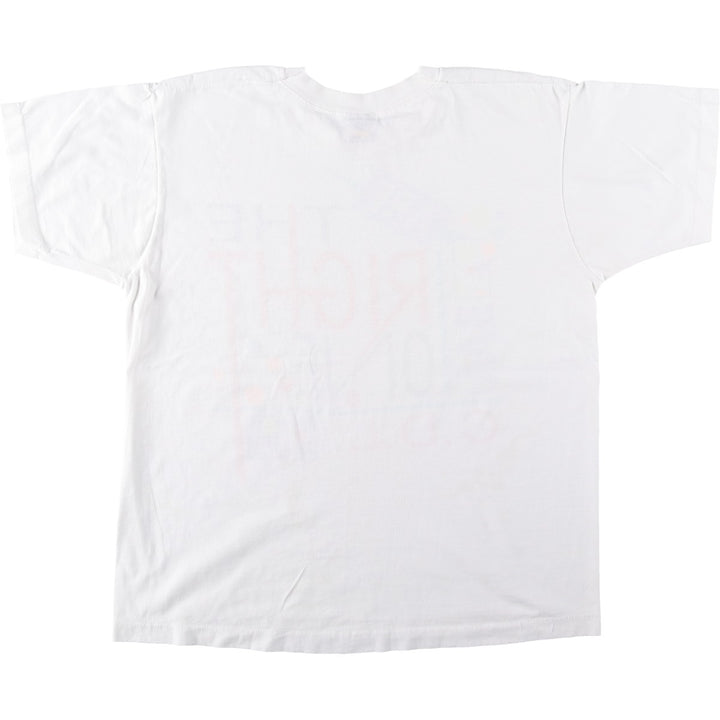 90'S Screen Stars Best Printed T-shirt Made in USA Men's XL Vintage cotton white type Vintage Second Hand