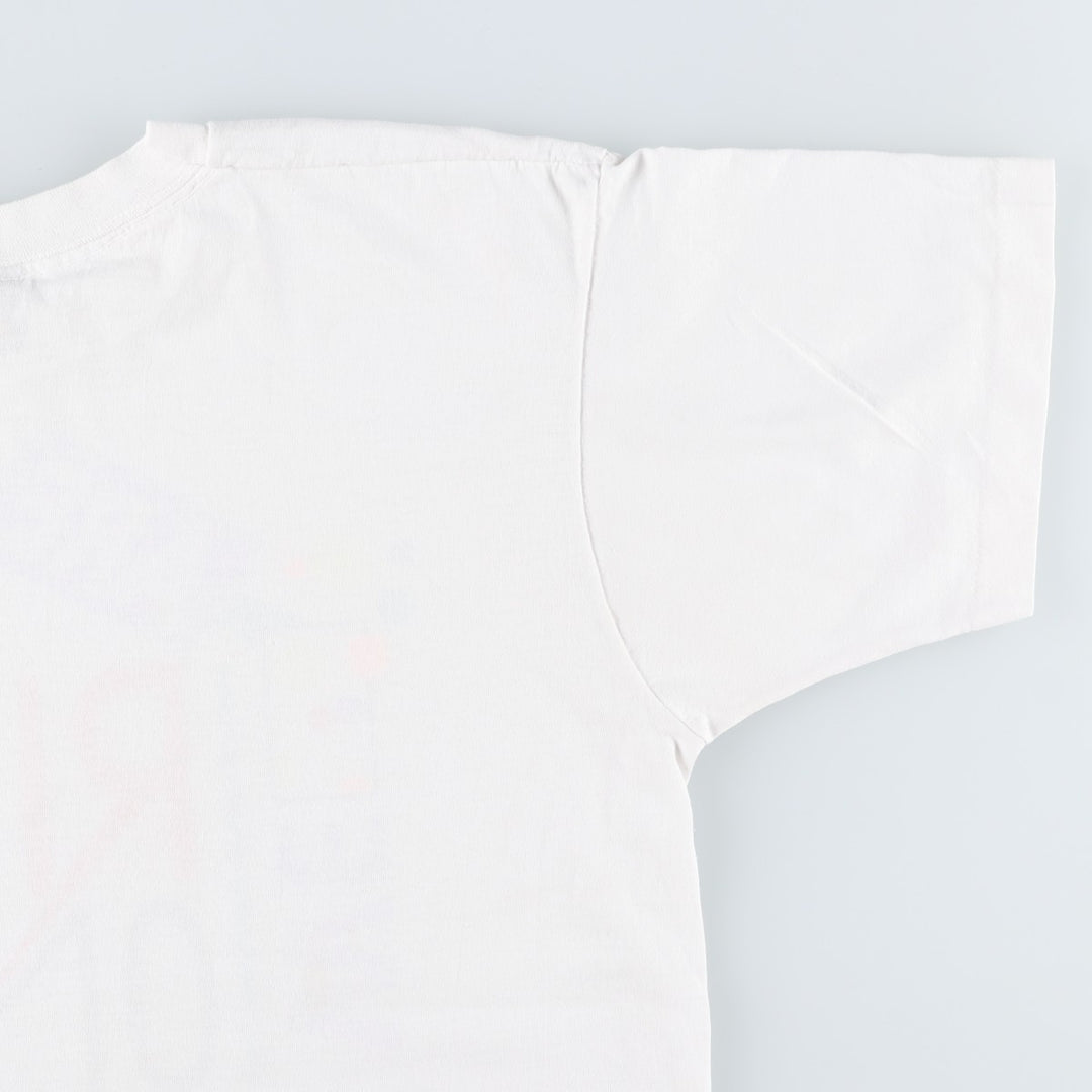 90'S Screen Stars Best Printed T-shirt Made in USA Men's XL Vintage cotton white type Vintage Second Hand