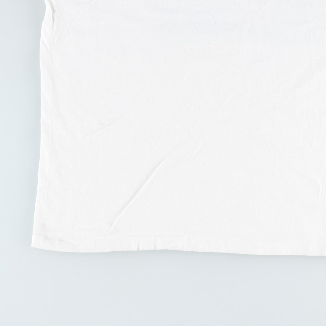 90'S Hanes BEEFY-T Printed T-shirt Made in USA Men's XL Vintage cotton white type Vintage Second Hand