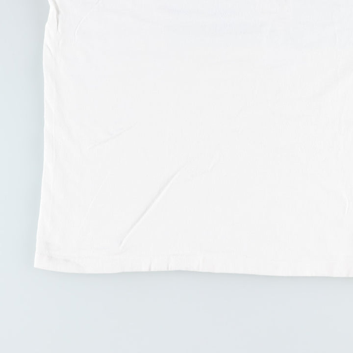 90'S Hanes BEEFY-T Printed T-shirt Made in USA Men's XL Vintage cotton white type Vintage Second Hand