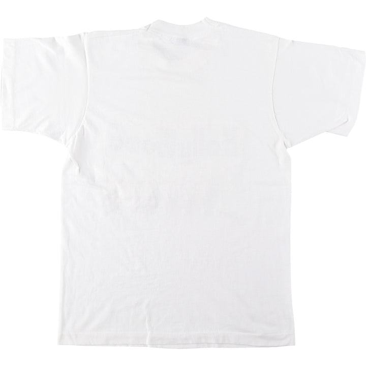 Printed T-shirt, Made in USA, Men's Size M cotton white type Vintage Second Hand