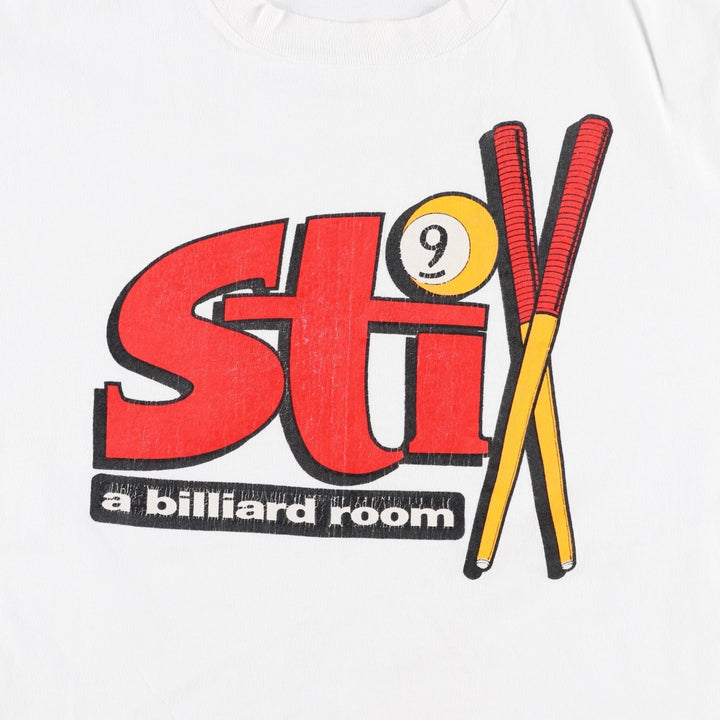 90'S Fruit of the Loom printed T-shirt, made in the USA, men's XL size, vintage cotton white type Vintage Second Hand