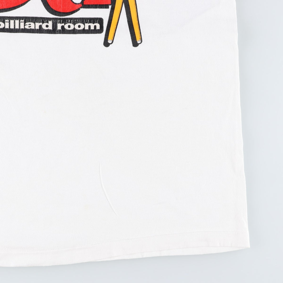 90'S Fruit of the Loom printed T-shirt, made in the USA, men's XL size, vintage cotton white type Vintage Second Hand