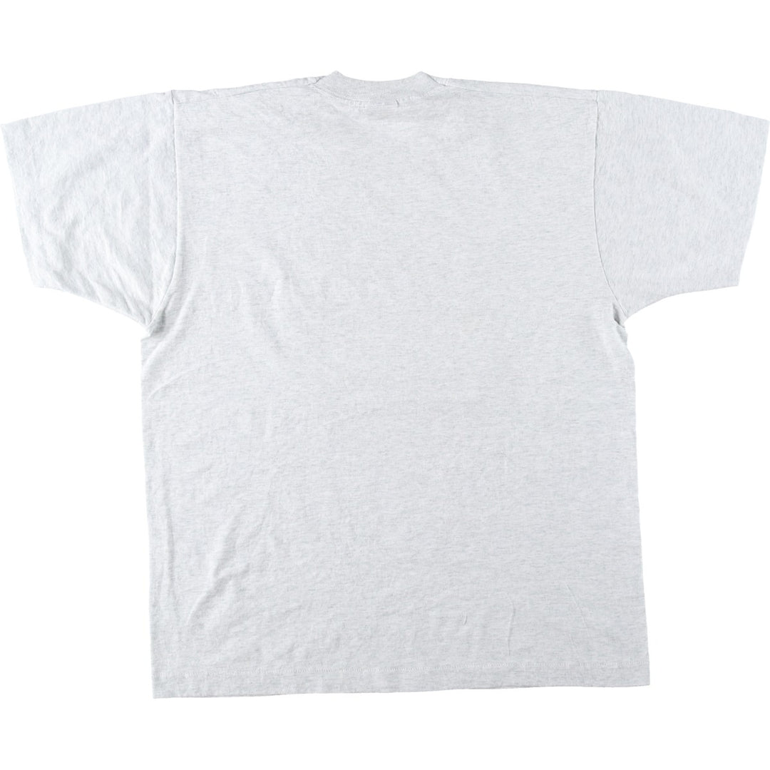 90'S Fruit of the Loom Best Printed T-shirt, Made in USA, Men's L size, Vintage cotton white type Vintage Second Hand