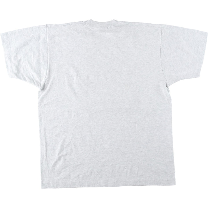 90'S Fruit of the Loom Best Printed T-shirt, Made in USA, Men's L size, Vintage cotton white type Vintage Second Hand