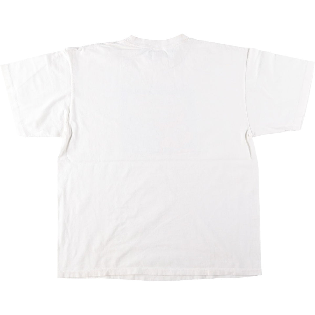 90'S Austin Shirt Company Printed T-Shirt, Made in USA, Men's XL equivalent, Vintage American Casual Style unclear white type Vintage Second Hand