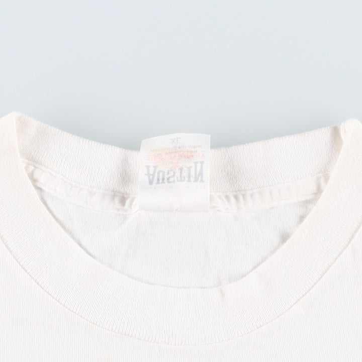 90'S Austin Shirt Company Printed T-Shirt, Made in USA, Men's XL equivalent, Vintage American Casual Style unclear white type Vintage Second Hand