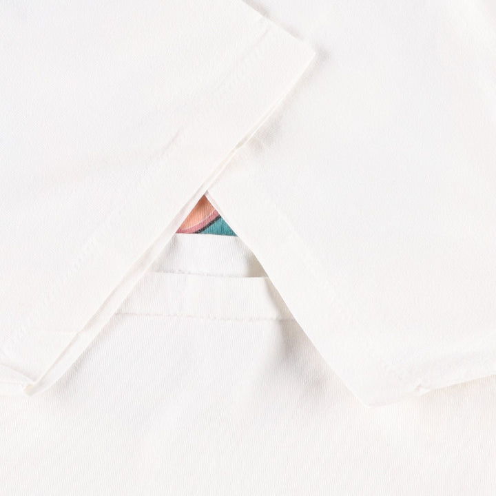 90'S Austin Shirt Company Printed T-Shirt, Made in USA, Men's XL equivalent, Vintage American Casual Style unclear white type Vintage Second Hand