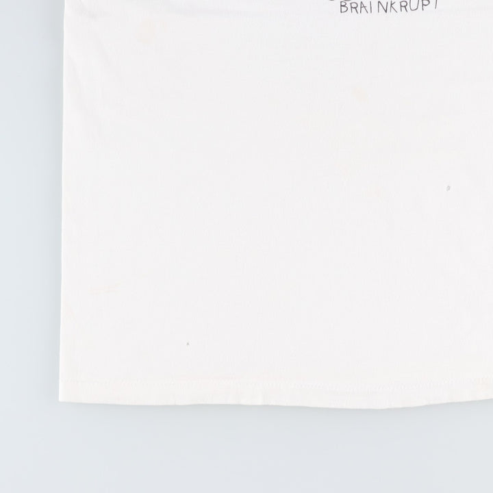 90'S Austin Shirt Company Printed T-Shirt, Made in USA, Men's XL equivalent, Vintage American Casual Style unclear white type Vintage Second Hand