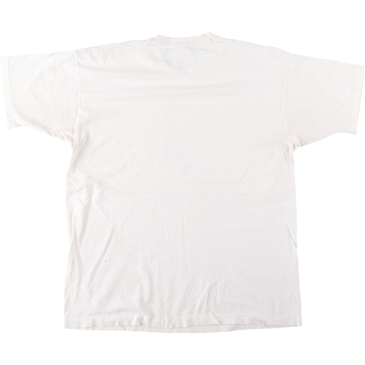 90'S Fruit of the Loom T-shirt, Made in USA, Men's XL equivalent, Vintage cotton white type Vintage Second Hand