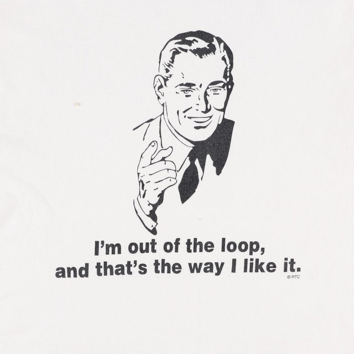 90'S Fruit of the Loom T-shirt, Made in USA, Men's XL equivalent, Vintage cotton white type Vintage Second Hand