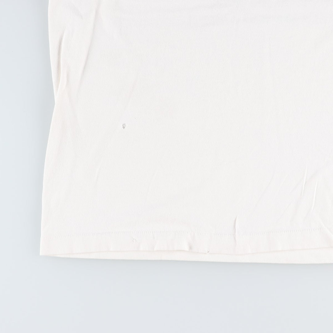 90'S Fruit of the Loom T-shirt, Made in USA, Men's XL equivalent, Vintage cotton white type Vintage Second Hand