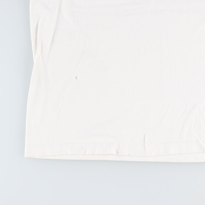 90'S Fruit of the Loom T-shirt, Made in USA, Men's XL equivalent, Vintage cotton white type Vintage Second Hand