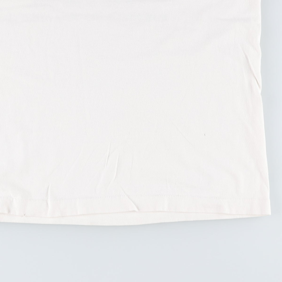 90'S Fruit of the Loom T-shirt, Made in USA, Men's XL equivalent, Vintage cotton white type Vintage Second Hand