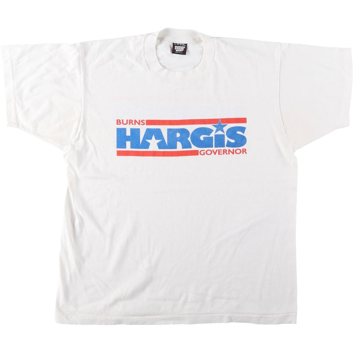 90'S Screen Stars Best Printed T-shirt Made in USA Men's XL Vintage cotton white type Vintage Second Hand