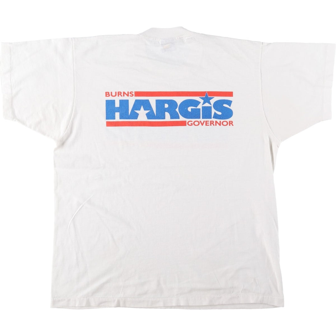 90'S Screen Stars Best Printed T-shirt Made in USA Men's XL Vintage cotton white type Vintage Second Hand
